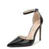 Sexy Pointed Toe 12CM High Heels Ladies Party Prom Shoes Women Pumps Double Buckle Ankle Strap Stiletto Sandals