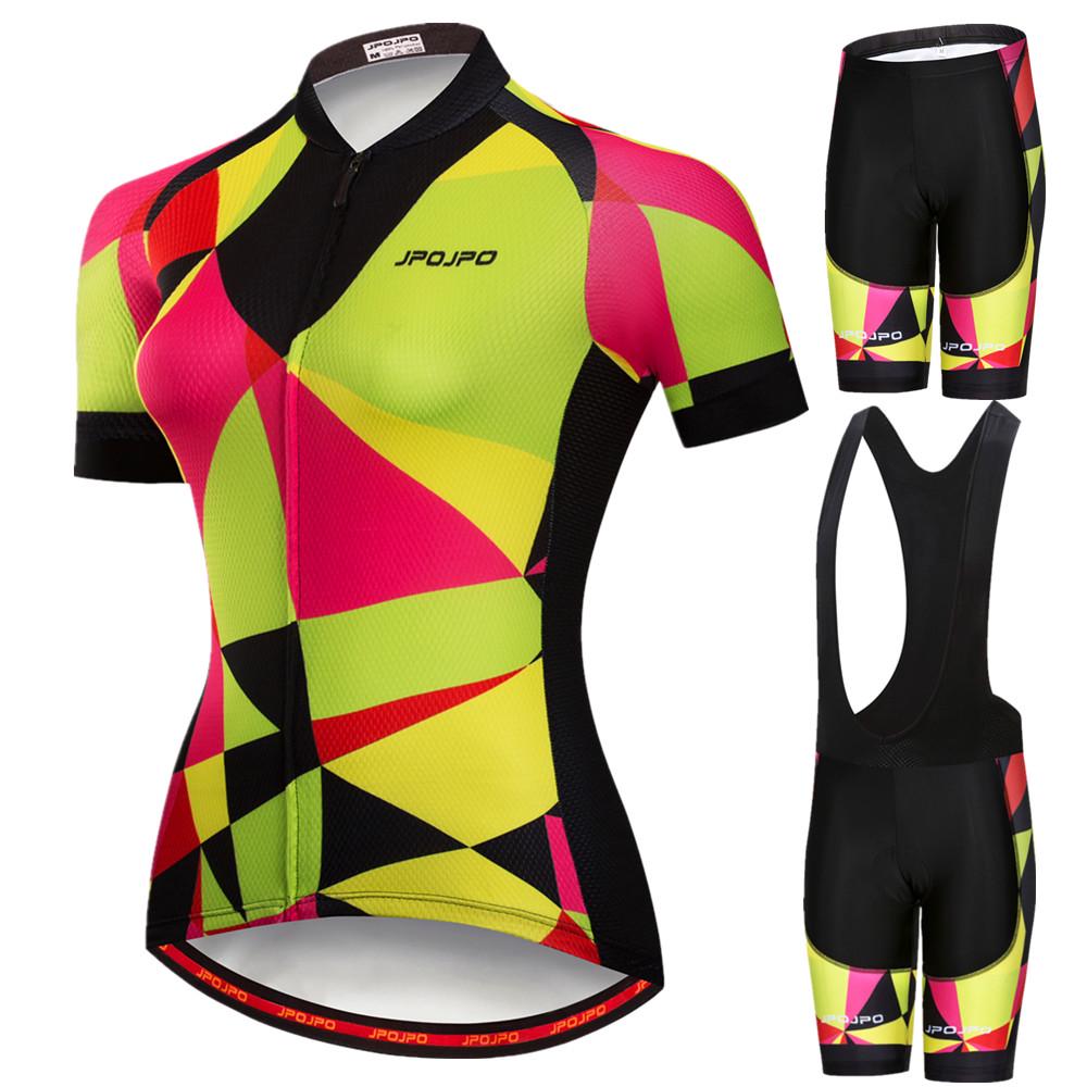 Buy Womens Cycling Jersey Set Summer Bike Sports Clothes Polyester