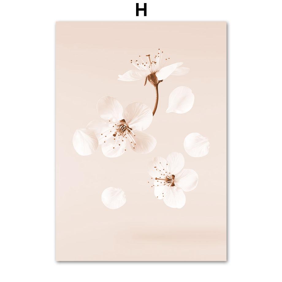 Beige Reed Orchid Bike Landscape Posters And Prints Canvas Painting Wall Art Pictures For Living Room Home Decor Aesthetic