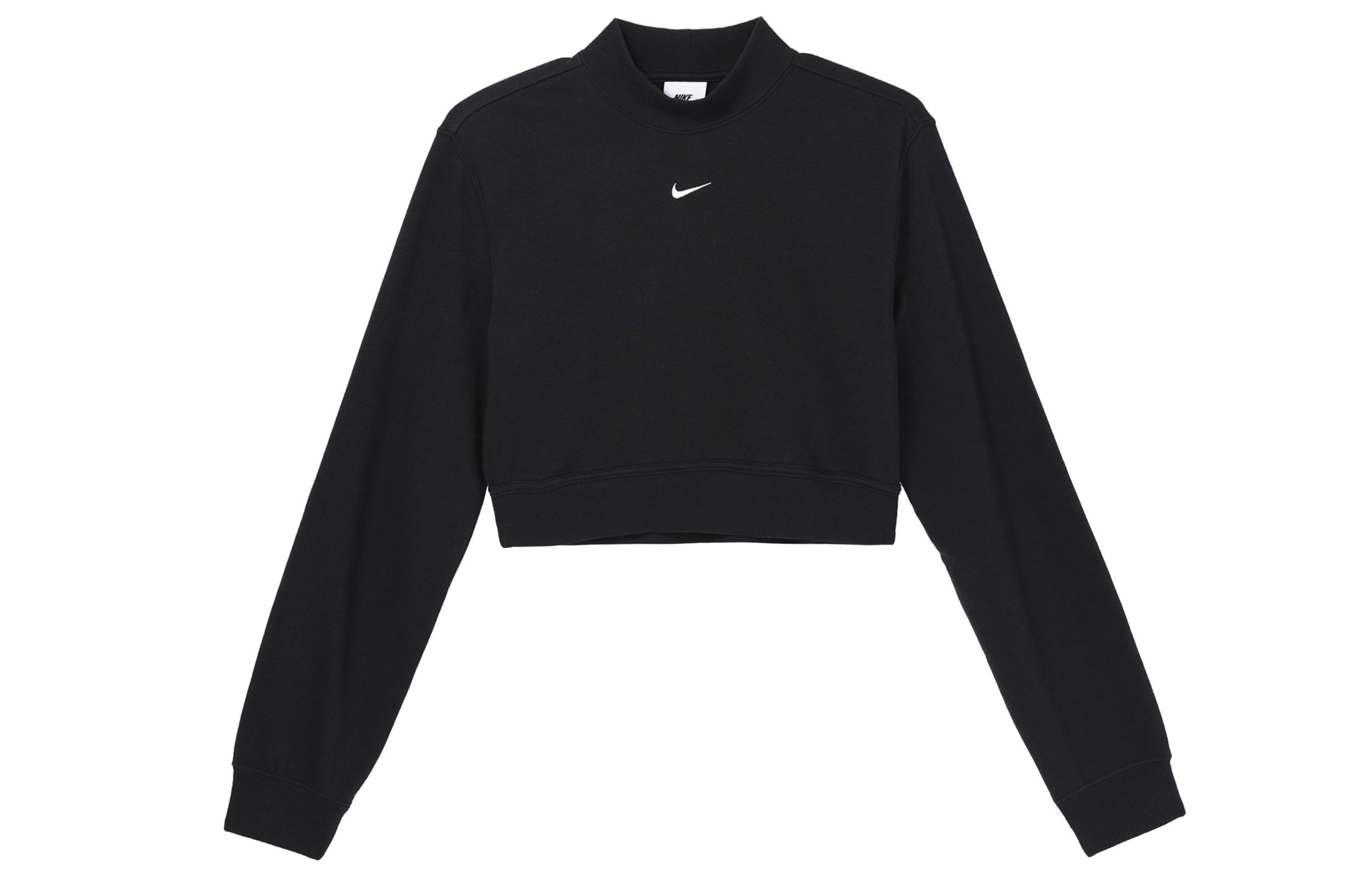 

Nike Crop Tops Women s Black Half Turtleneck Moderate FN2477-010 L