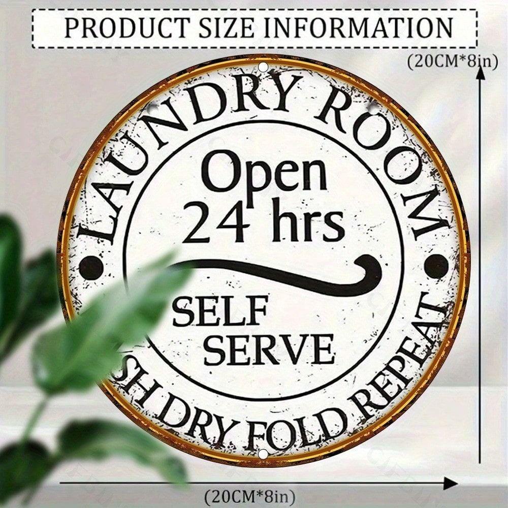 Tin Sign Wall Art Metal Painting 20x20cm Home Decor Vintage Rustic