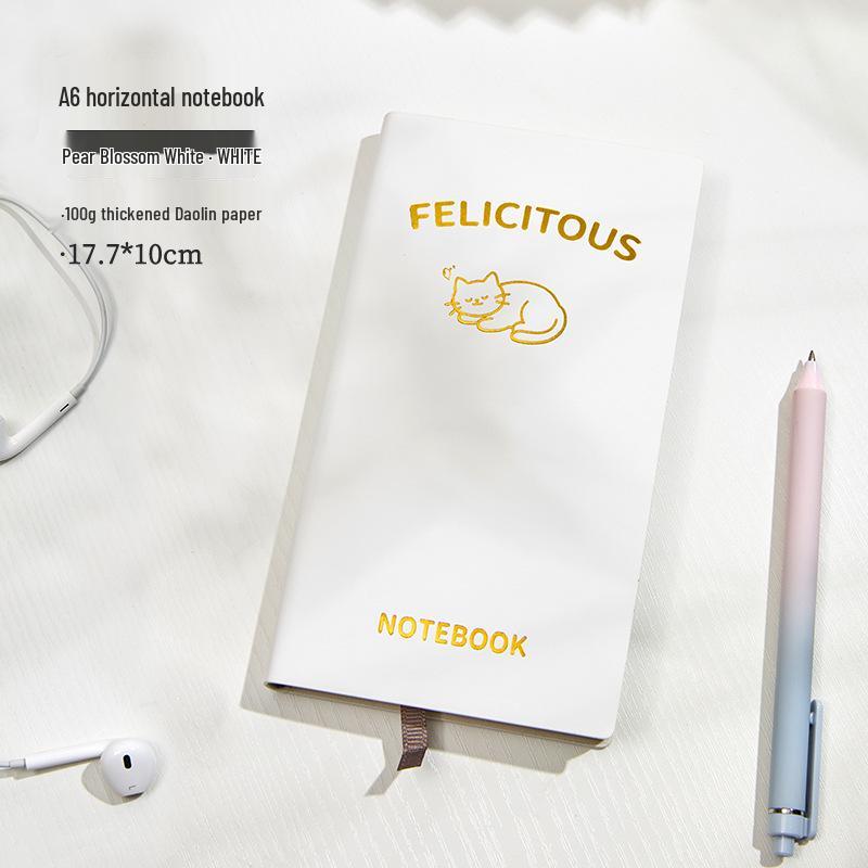 Fabric-Textured A6 Patterned Planner: Compact, Thickened Pocket Diary for Office and Business.