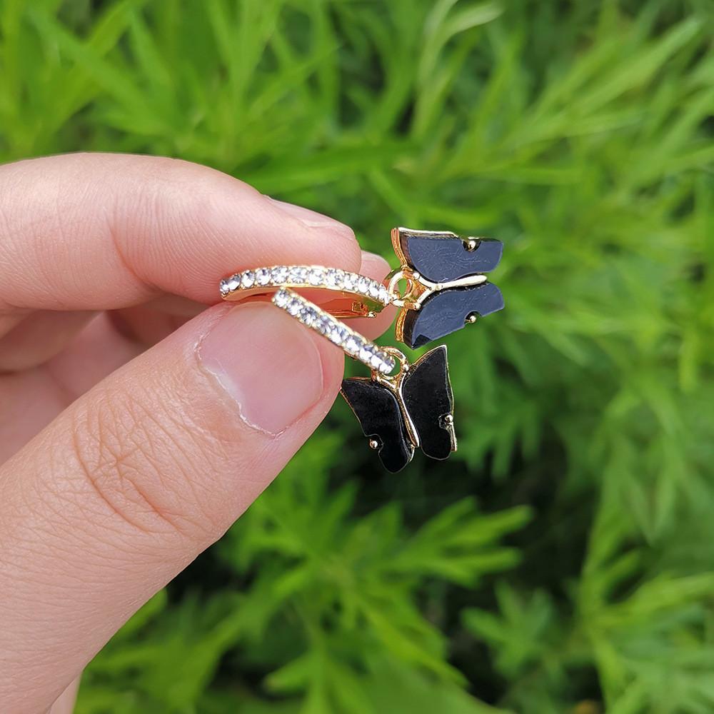 Alloy Butterfly Elegant Earrings Trendy Multicolor Fashion Jewelry For Women