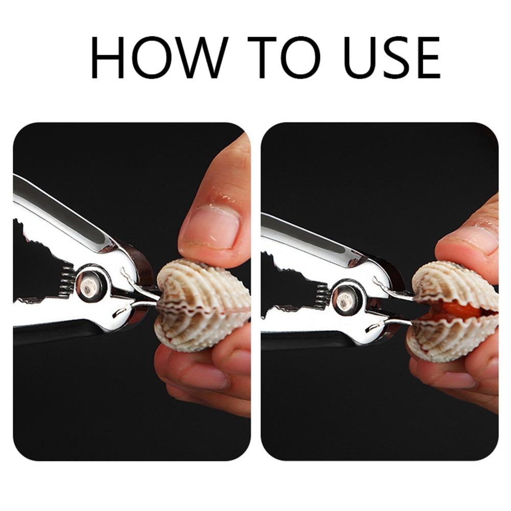 Zinc Alloy Seafood Cracker Tool Multi Functional Blood Clam Opener Clam Opener Lobster Cracking