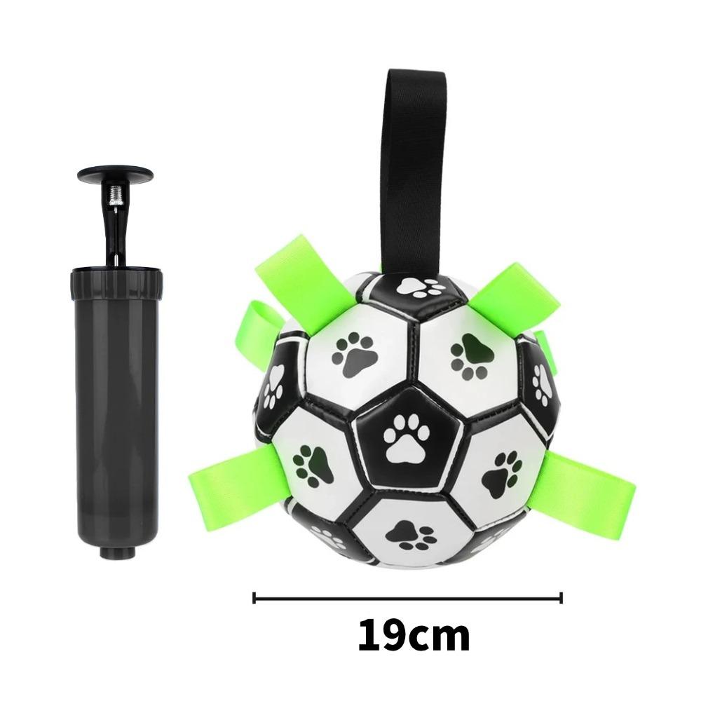 Interactive Dog Soccer Toy with A Grip Ring Durable Water Ball for Dogs Dog Chasing and Playing Toy Without Battery