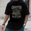 Chopper Motor Motorcycle Men's Moto T-shirt Cotton Casual Summer Comfortable Short Sleeve Tops