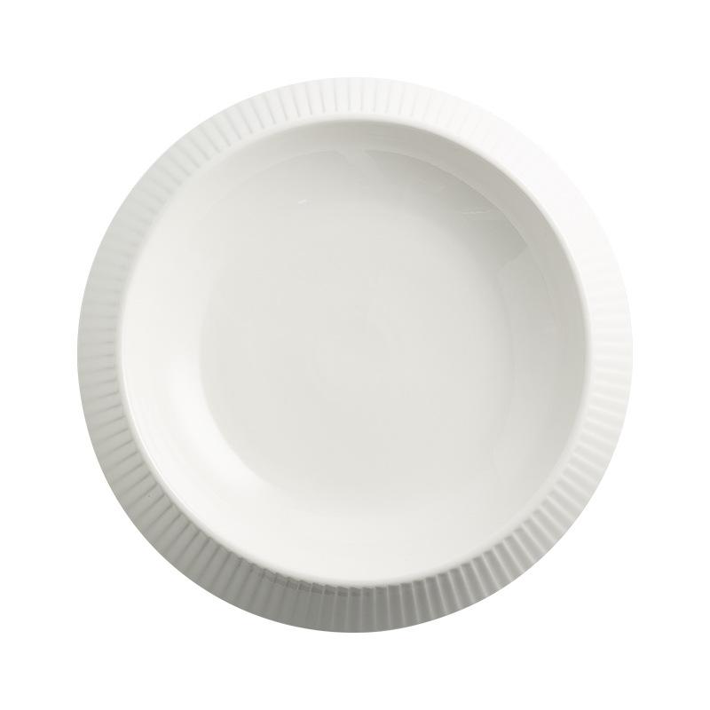 Premium White Porcelain Dinner Plate Large Seafood Plate Hotel Tableware Cold Dish Plate Home Salad Plate Ins Pasta Plate
