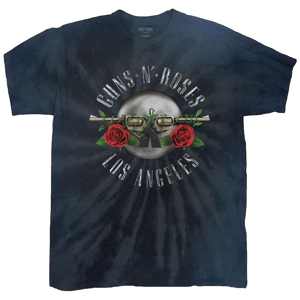 Men s Guns N Roses Los Angeles (Dip-Dye) Tie Dye T-shirt Medium Dip-Dye 2XL