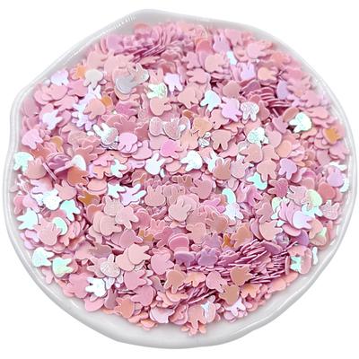 Magic Color Rabbit Head PVC Sequins Jewelry Accessories Sequins 2000Pcs PVC Sequins Rabbit Head PVC Patch Beaded Sequins Fashion Cute DIY Material