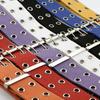 Trendy Double-Breasted Canvas & Rivet Belt - Casual Hollowed-Out Denim Belt with Leather Accents