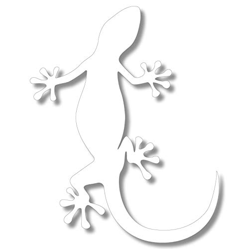 nc-smile Gecko Lizard Silhouette Sticker Left Left H100mm White белый