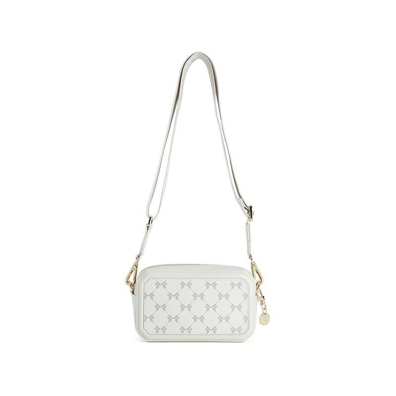 

FILA Heritage Monogram Small Square Bag Fashion Durable Classic Versatile Detachable Shoulder Strap PU Crossbody Bag Women bags F13W618171FGY Moonlight Gray