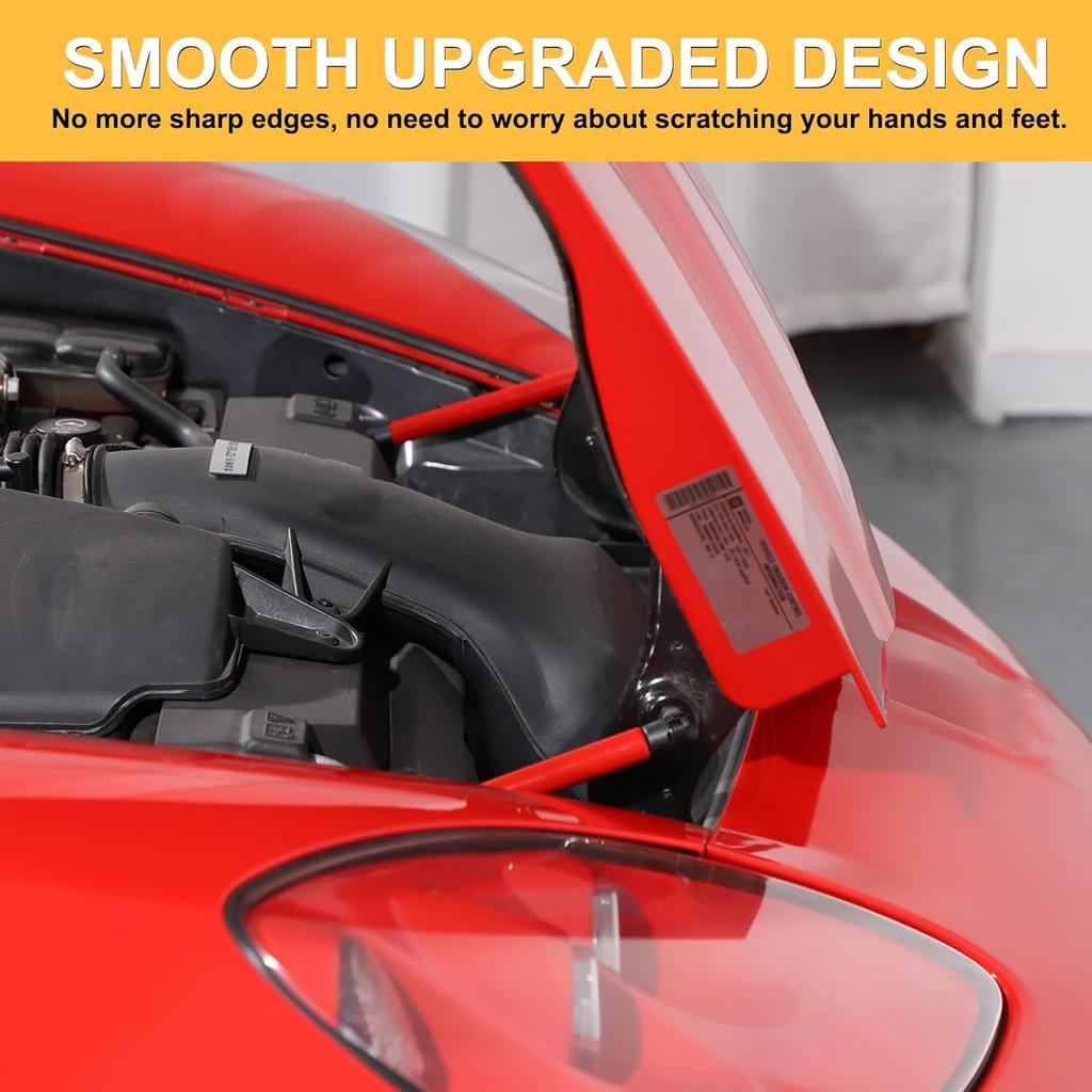 for Corvette C6 Front Hood Lift Support Shocks Set of 2 Hood Struts Rod for Corvette C6 Z06 ZR1 2005-2013 Front Engine Hood Struts Shocks Lift