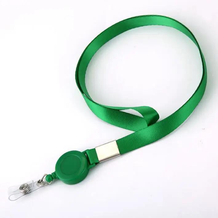 Aluminum Alloy ID Tag Work Card Sleeve with Lanyard Name Badge Holder Pass Card Protective Case Retractable Badge Reel