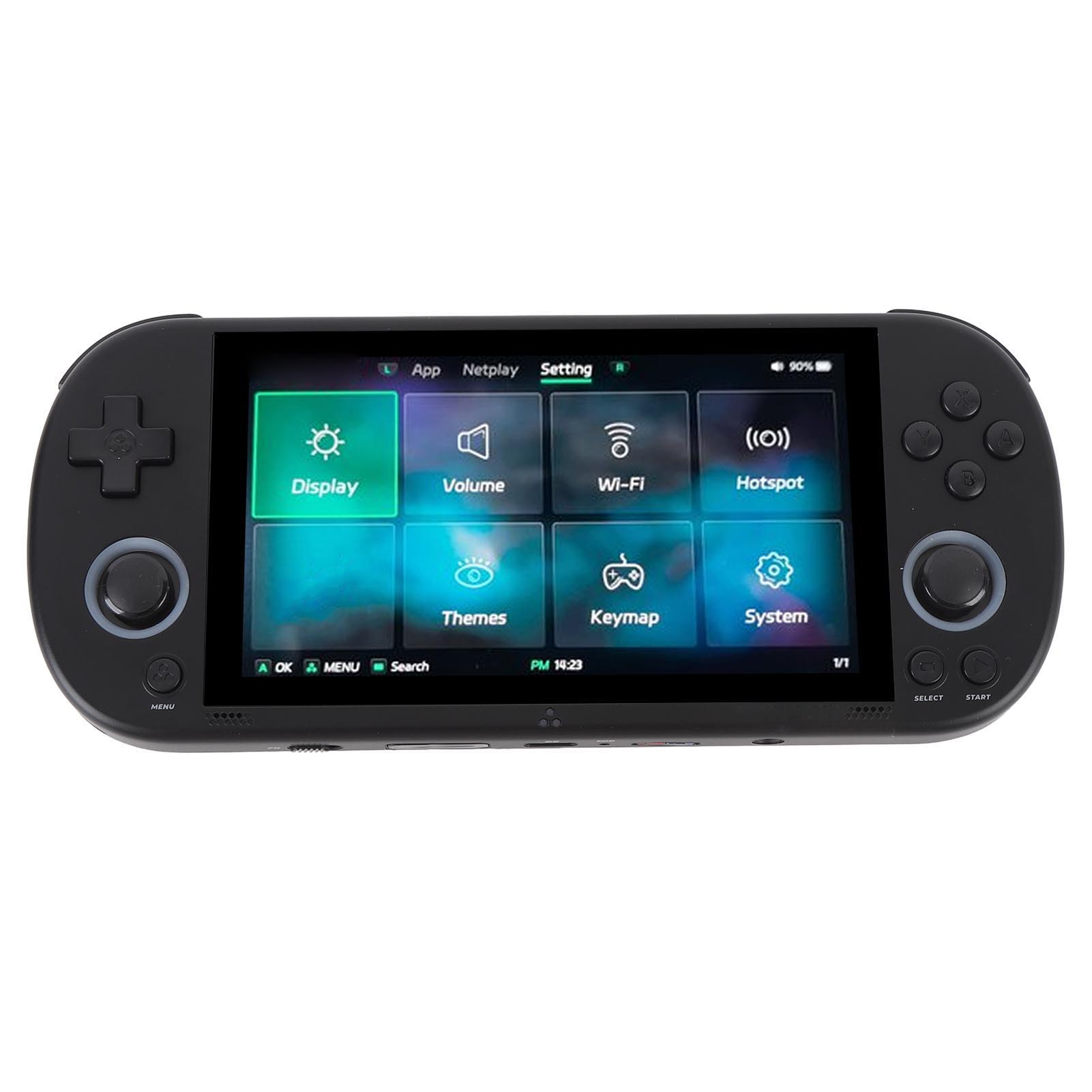 

Портативная ретро-игровая консоль с экраном IPS 4,96 дюйма и разрешением 720x1280, портативная игровая видеоконсоль на 64 ГБ чёрный