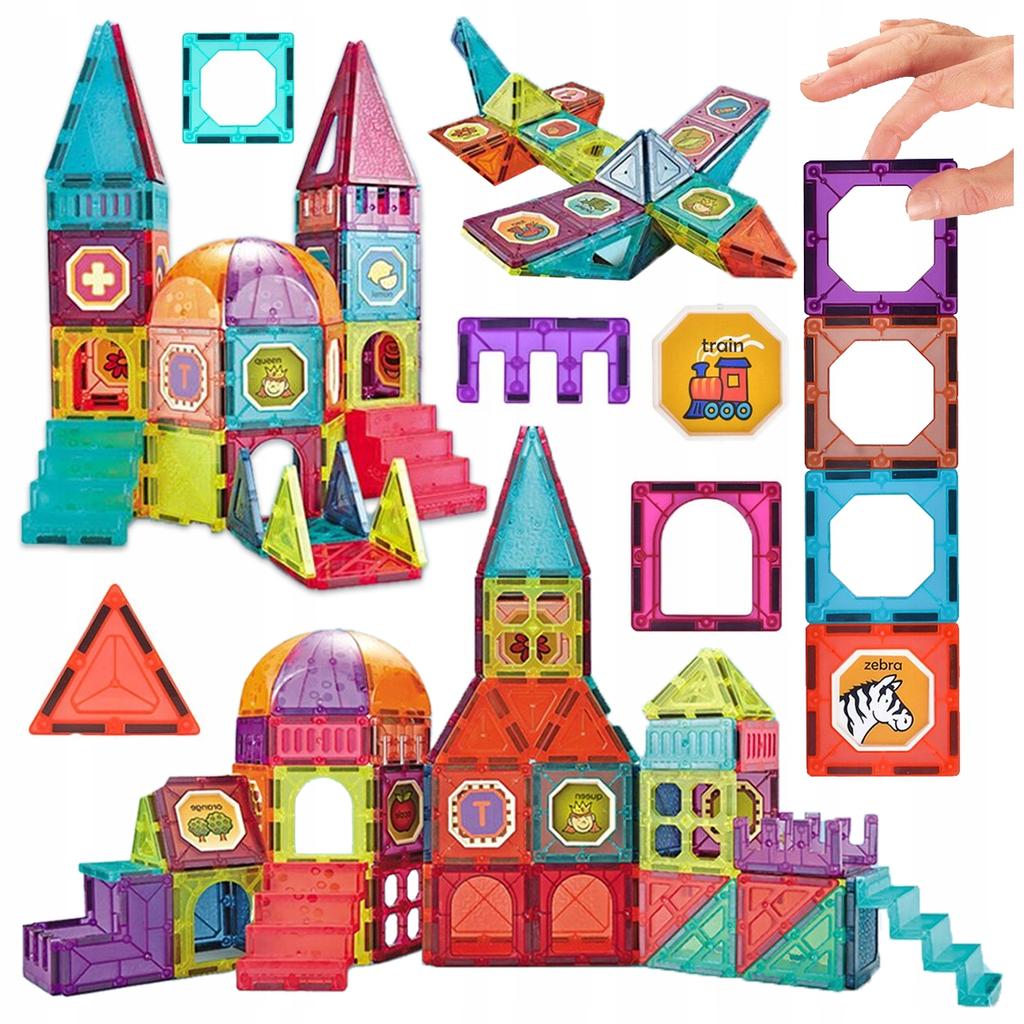 [PACZB][5] Magnetic Building Blocks 77 pcs Z1109