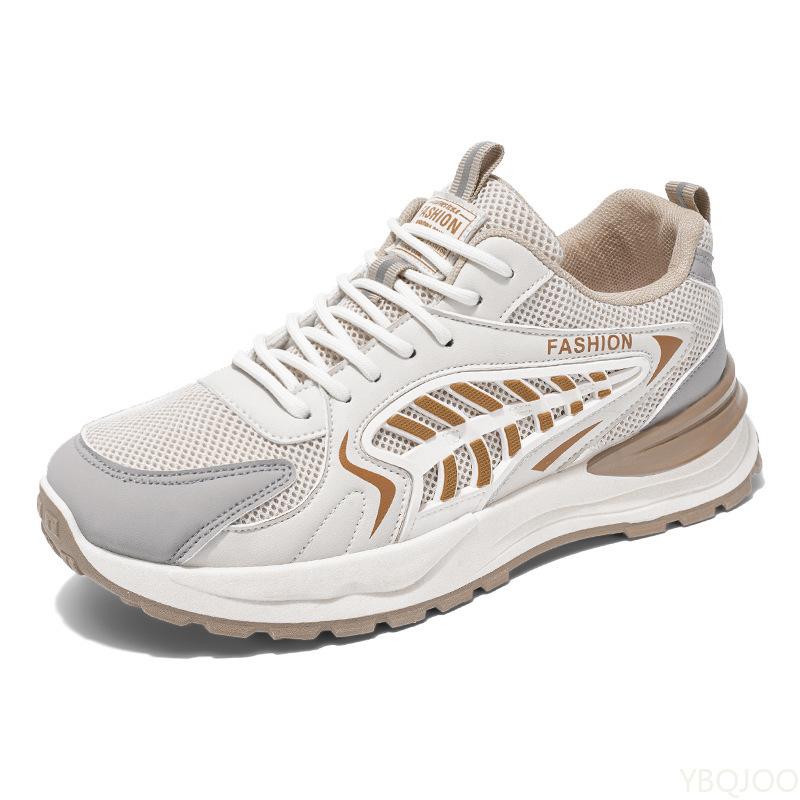Autumn Men's New Breathable Mesh Shoes Trendy Versatile Thick Soled Casual Comfortable Shoes Fashionable Minimalist Sneakers