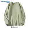Jeanswest Men's 220G Heavyweight Cotton Crew Neck Long-Sleeve T-Shirt