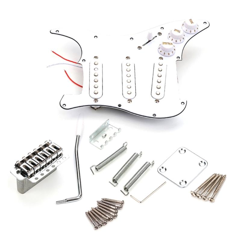 Electric Guitar Single-Coil Pickup Pickguard Set Guitar Bridge Prewired Loaded Pickguard Guitar Playing Accessories 1
