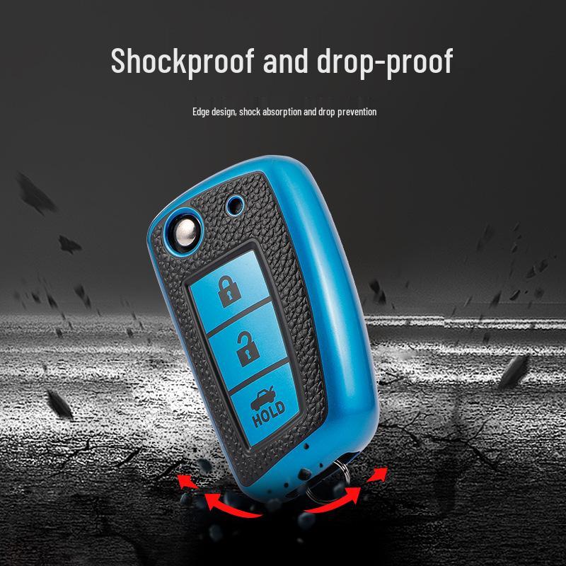 Nissan Schlüsselhülle für Qashqai, Tiida, Bluebird, Sylphy – Klappschlüssel-Schalenabdeckung