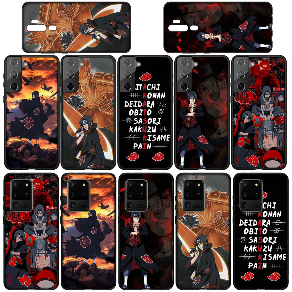 Case for Samsung Galaxy S25 S24 S23 iPhone 16 15 Xiaomi Redmi Note 14 13 12 16E X 11 Pro Max XR OPPO Moto Huawei Akatsuki Poster Itachi Naruto Sasuke