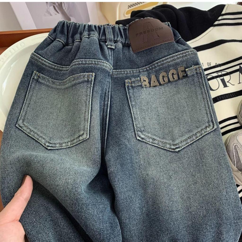 Boys' Winter 2025 Korean-Style Fleece-Lined Jeans: Cool & Stylish Toddler Pants