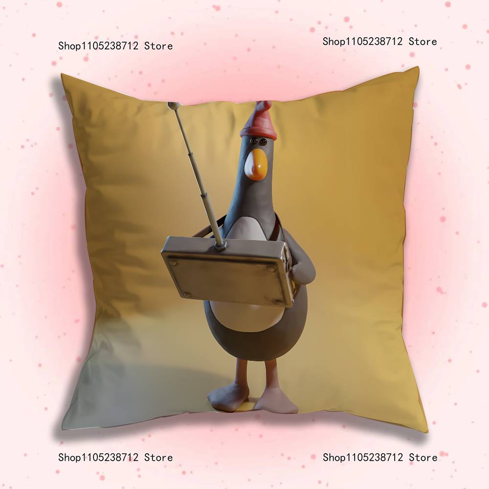 ANIME W-WallaceS G-Gromit Pillow Case Plush Fabric Soft Pillowcase Double Sided Print Sofa Cushion Cover Throw