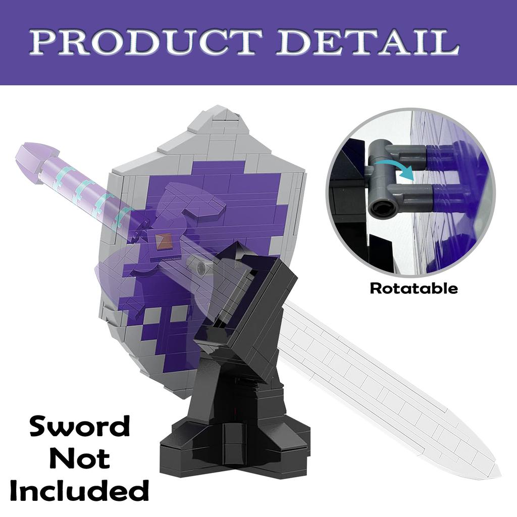 269PCS Hylian Shield Building Blocks Set, Popular Game Model Figure Figure Collectibles, Gift for Kids Adults