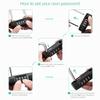 Combination Padlock 4-Digit Security Number Lock Resettable Locks with Adjustable Shackle Waterproof Padlock for Gym Luggage