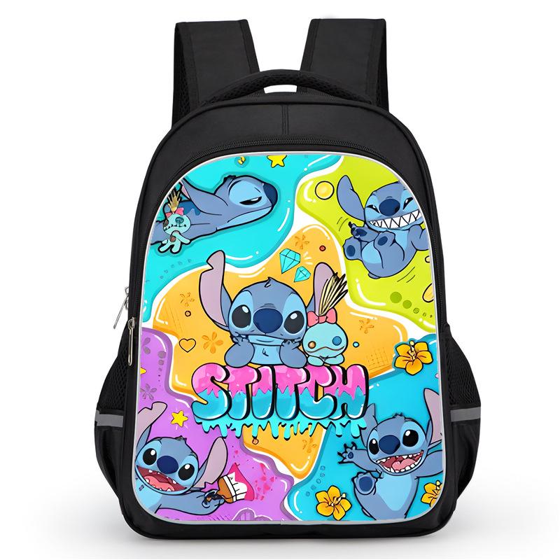 Stitch Peripheral Anime Backpack Men'S And Women'S School Bags