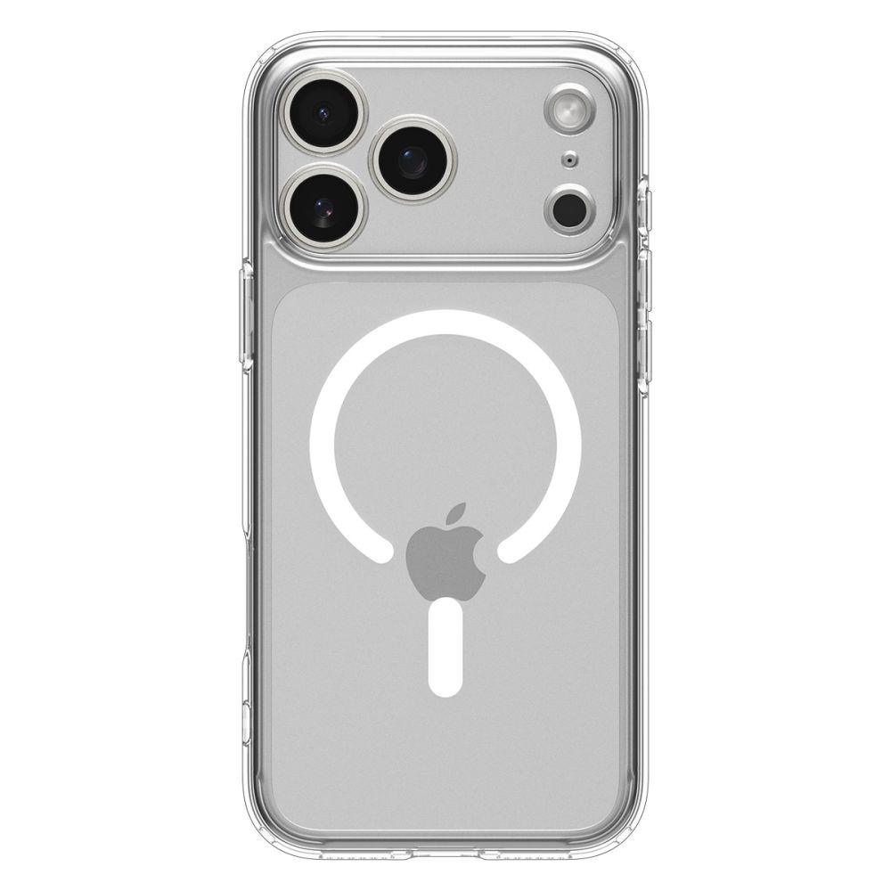 Skyddande fodral för iPhone 17 Pro Ultra Hybrid MagSafe - genomskinligt-vitt