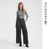 ELLASSAY Women's 100% Merino Wool Wide-Leg Casual Pants