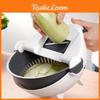 Durable Plastic Slicer With Water Drainage For Vegetable And Fruit Preparation