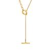European and American OT Buckle Adjustable Chain Sweater Necklace French Style Exquisite and Versatile