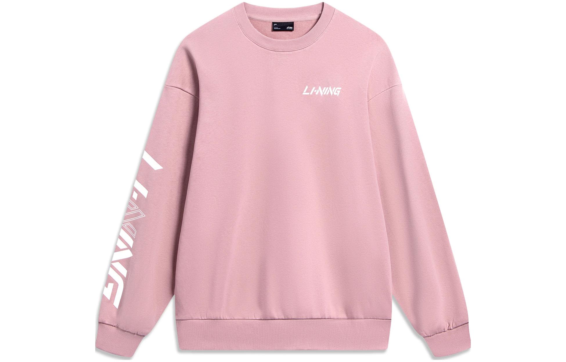 Спортивная модная коллекция Li Ning Свитшот Унисекс Розовый AWDT607-5 XL