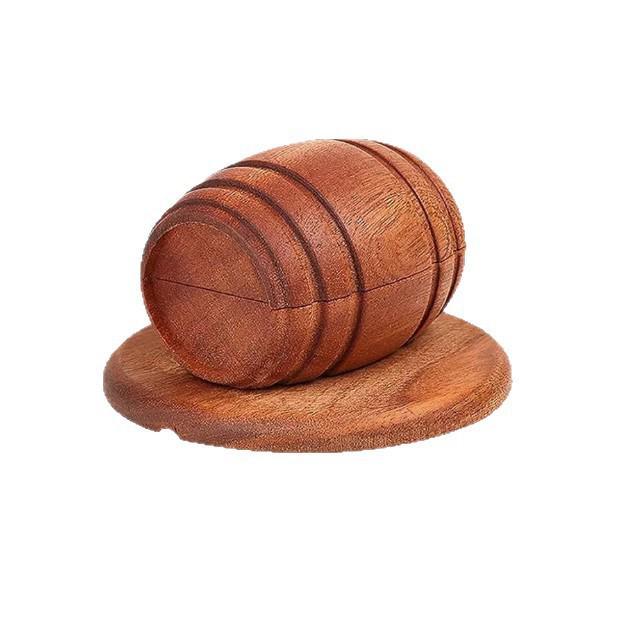Wooden Whiskey & Wine Barrel Cocktail Smoker Set with Wood Chips