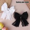 Women'S Lace Bow Tie Brooches Hairclip Heart Shape  Pendant Lolita Skirt Accessories Pin Clips Jewelry Gift