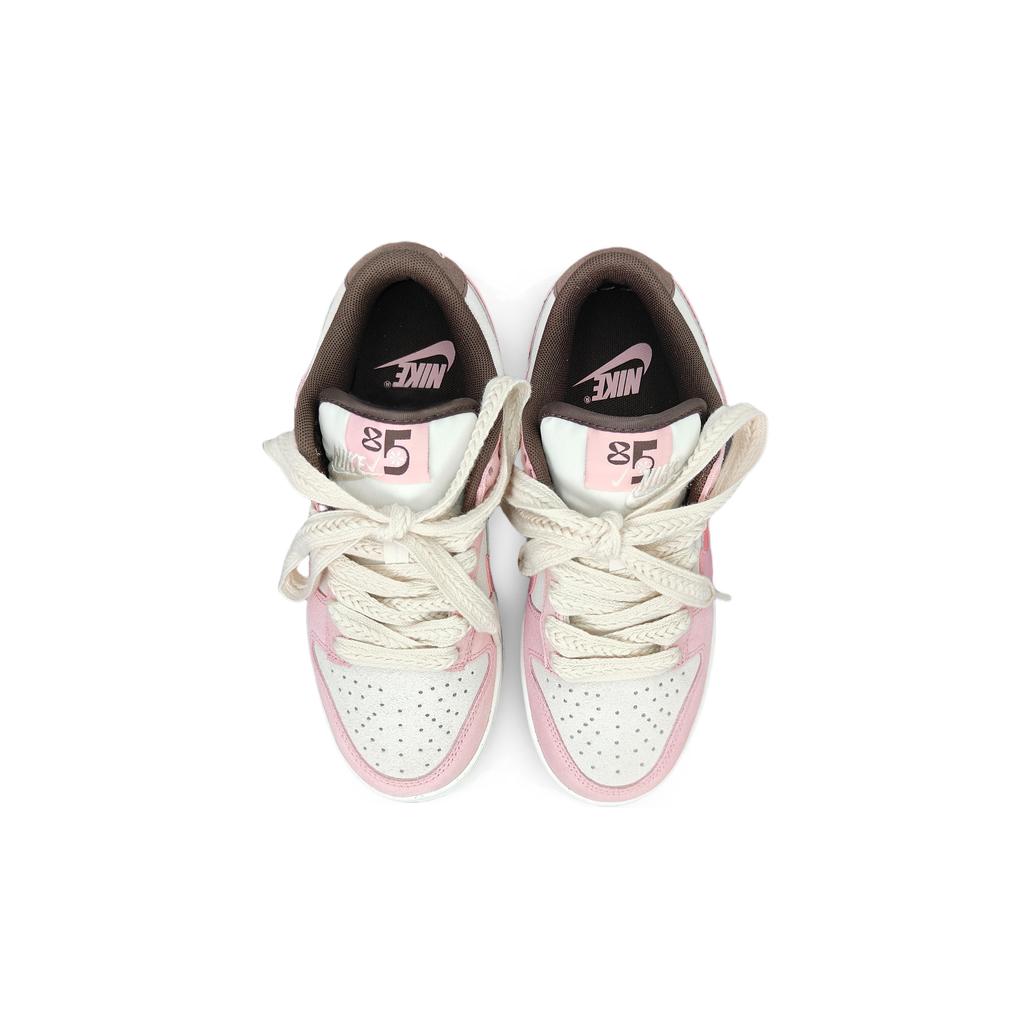 Nike Dunk Slip Resistant Abrasion Resistant Low top Skateboard Shoes Women's Pink HV1799-161(Team501BOX)
