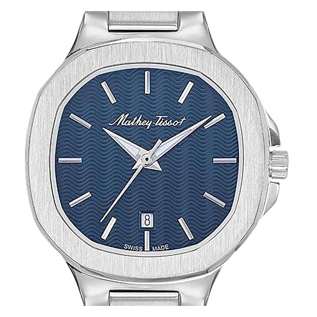 Mathey-Tissot Evasion Edelstahl blaues Zifferblatt Quarz D152ABU Damenuhr