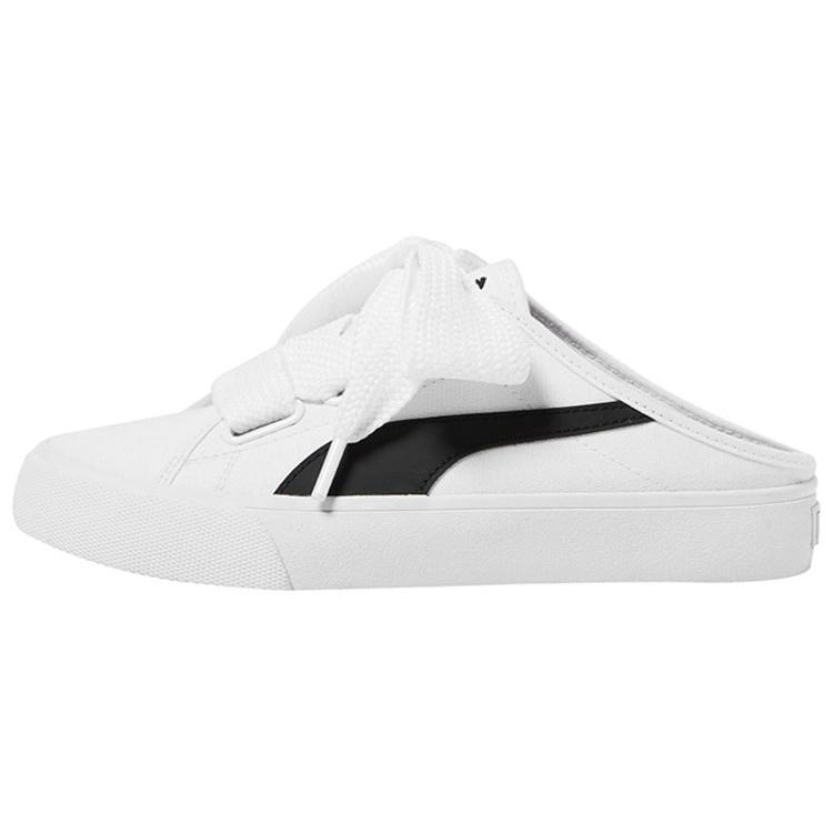 (WMNS) PUMA Bari Mule Ribbon White Black Women s 382331-03 EU 36