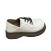 Weiche Lederplateauschuhe Damen Muffinboden Herbst Damenschuhe Modische Retro Klobiger Absatz Plateau Mary Jane Lederschuhe