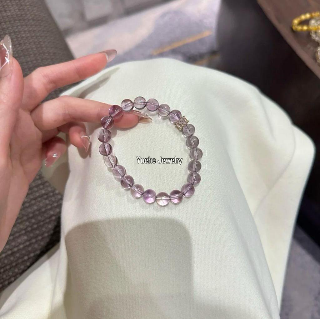 Natural Brazilian Amethyst Bracelet - Perfect Gift for Students and Best Friends