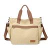 Women's Large Capacity Tote Bag Retro Student Crossbody Bag Canvas Shoulder Bag
