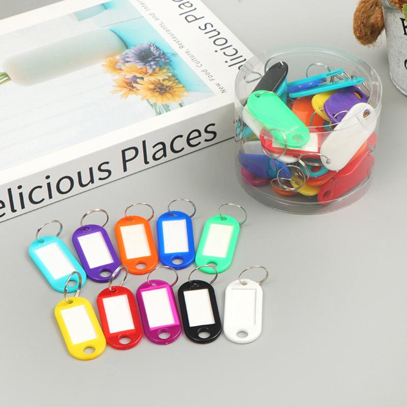 30Pcs Useful Key Tags Oil-Resistant Compact Key Labels Versatile Environmentally Friendly Lunchbox Luggage Key