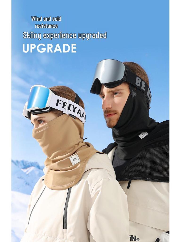 Unisex Thickened Fleece Winter Ski Mask - Warm, Windproof, Coldproof, for Autumn Outdoor Cycling