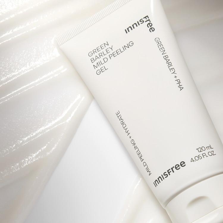 Innisfree Green Barley Mild Peeling Gel 120mL, Korean cosmetics
