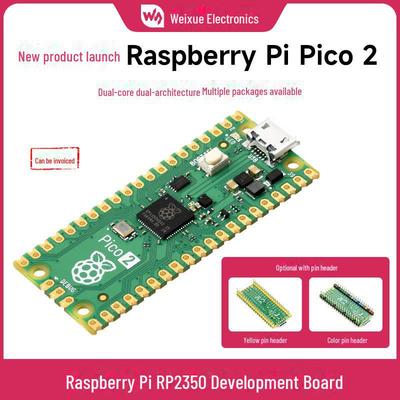 Raspberry Pi Pico 2 Microcontroller Board with RP2350 Dual-Core Processor