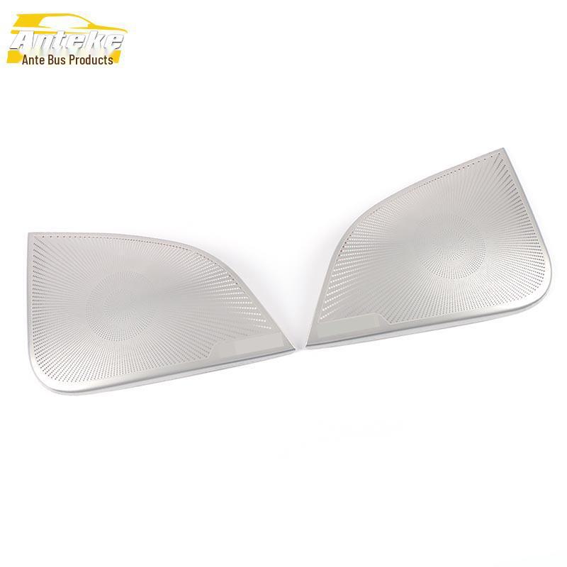 Stainless Steel Front Door Speaker Cover for Tesla Model Y - Decorative Sequin Panel Accessory