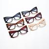 4737T Word Cat Eye Glasses Frame 2024 New Fashion Anti-Blue Flat Mirror Personalized Versatile Frame