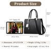 FORRICA Women's Elegant Shoulder Bag, PU Leather Messenger Bag, Tote Bag, Suitable for Travel and Shopping, Black